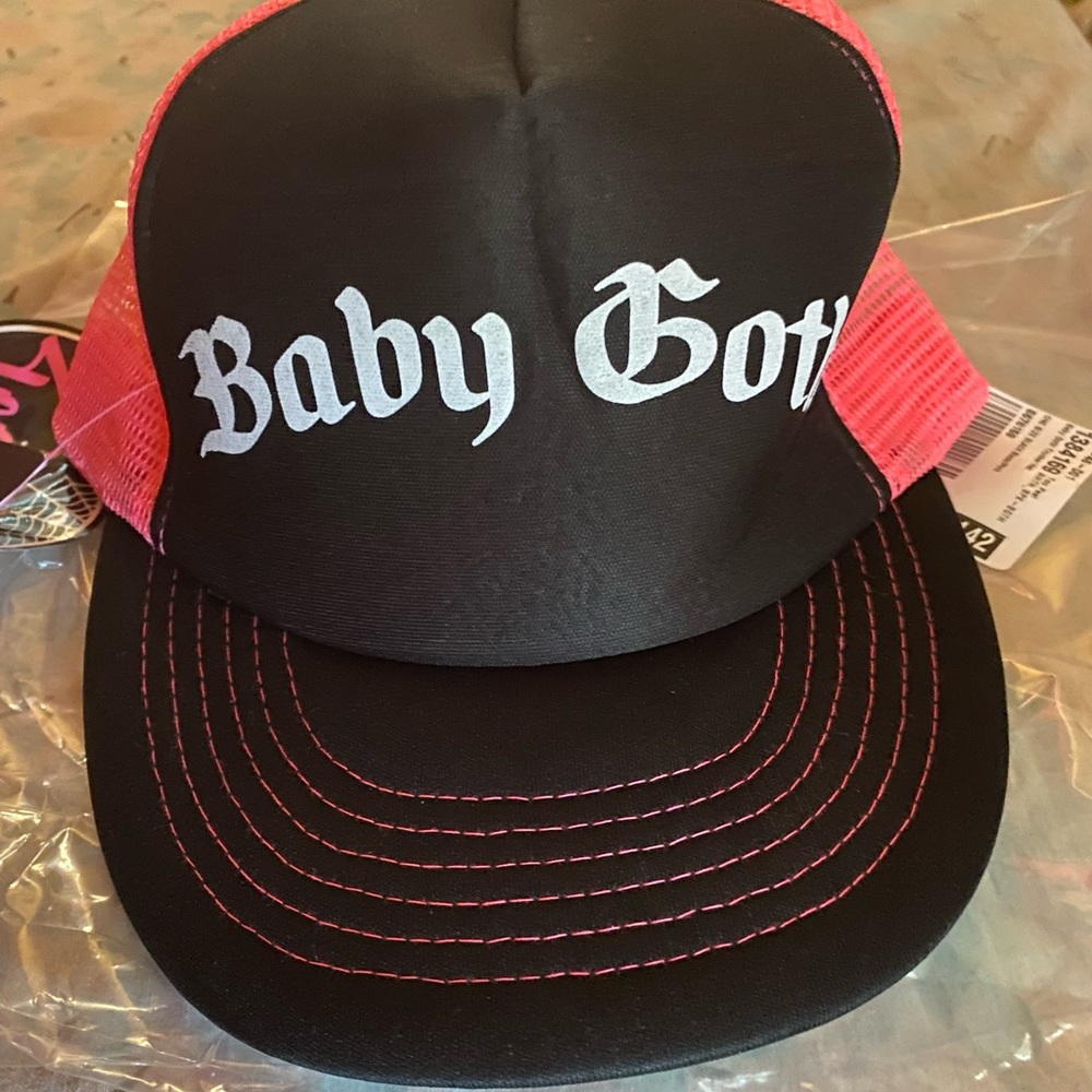 Dolls kill NWT Adjustable BABY GOTH Pink Baseball Cap